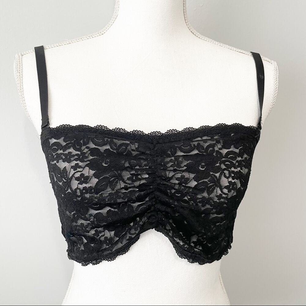 Torrid black lace convertible lounge bra size 0 Large bralette